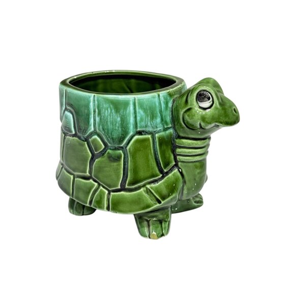 Vintage Majolica Inarco Turtle Planter made in Japan - Picture 4 of 17